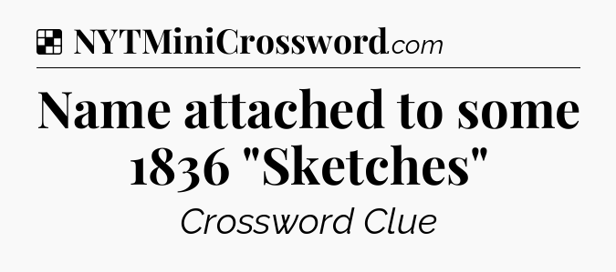 Solution: Name attached to some 1836 