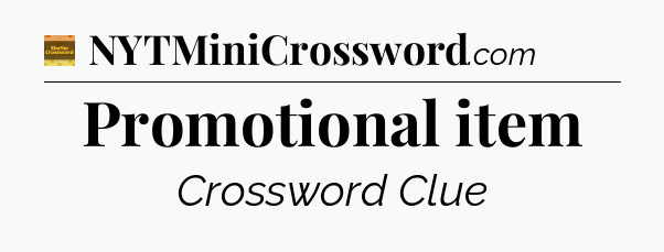 Promotional item - Eugene Sheffer Crossword