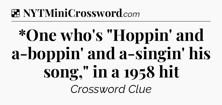 Solution: *One who's 