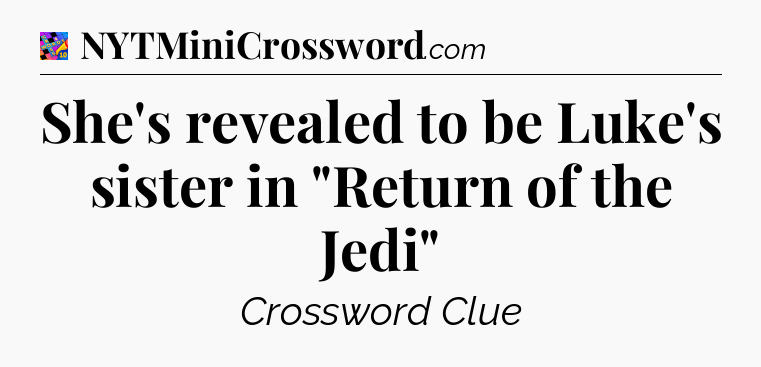 She's revealed to be Luke's sister in 