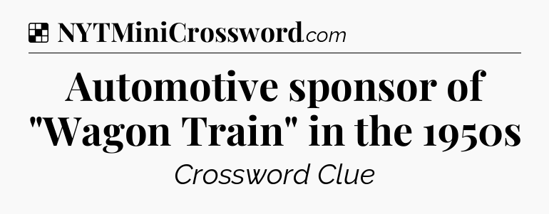 Solution: Automotive sponsor of 