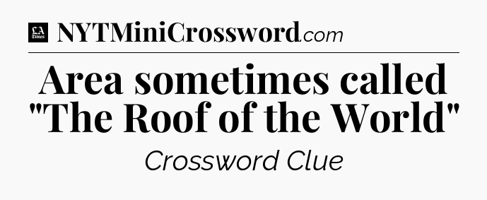 Area sometimes called 