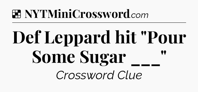 Solution: Def Leppard hit 