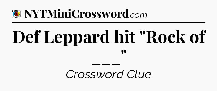 Def Leppard hit 