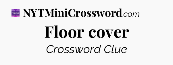Floor cover - Thomas Joseph Crossword