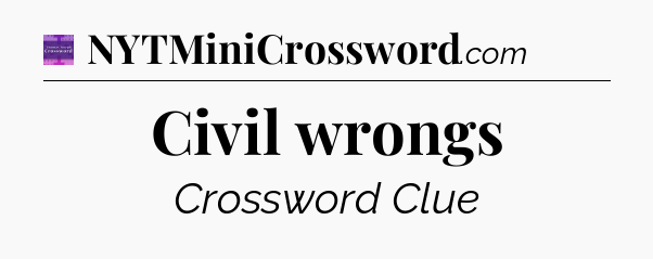 Civil wrongs - Thomas Joseph Crossword