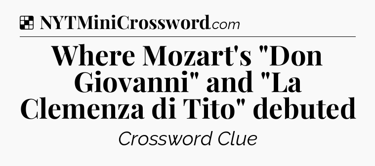 Solution: Where Mozart's 