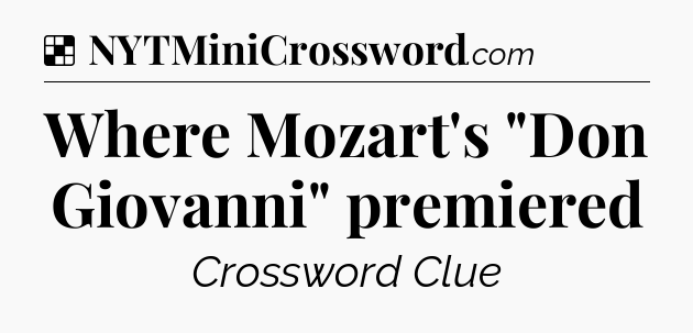 Solution: Where Mozart's 