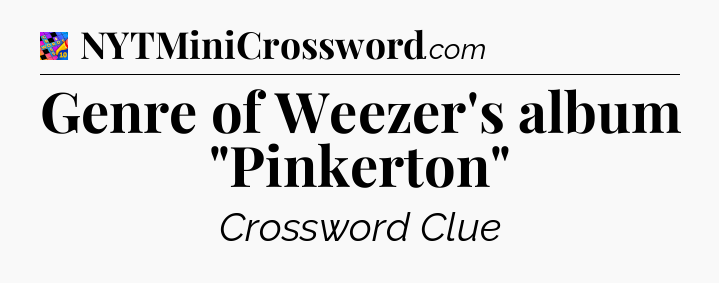 Genre of Weezer's album 