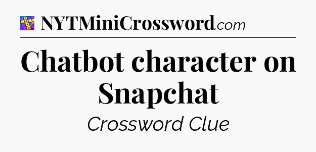 Chatbot character on Snapchat Codycross