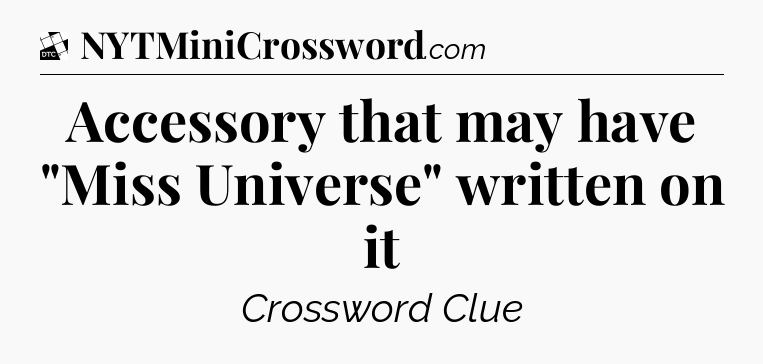 Accessory that may have 