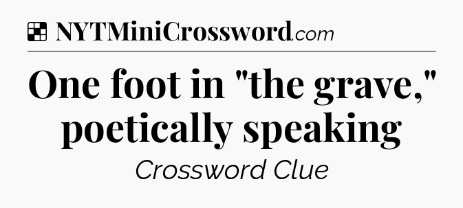 Solution: One foot in 