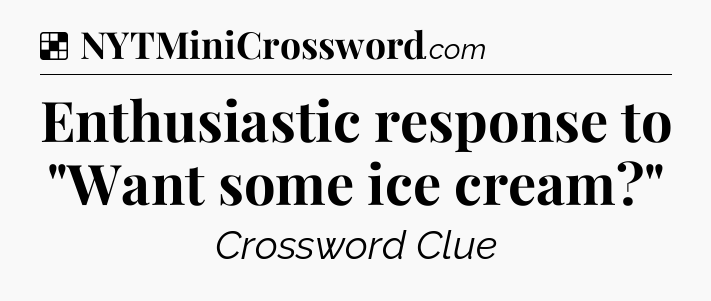 Solution: Enthusiastic response to 