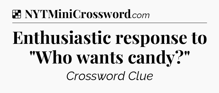 Solution: Enthusiastic response to 