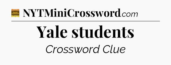 Yale students crossword clue Eugene Sheffer