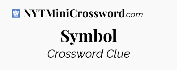 Symbol Puzzle Page Crossword Clue