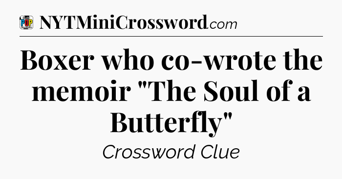 Boxer who co-wrote the memoir 