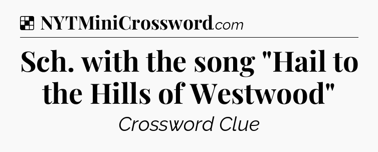 Solution: Sch. with the song 