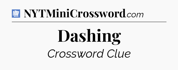 Dashing Puzzle Page Crossword Clue