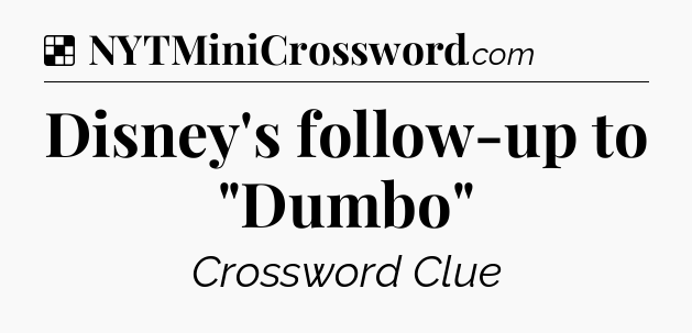 Solution: Disney's follow-up to 