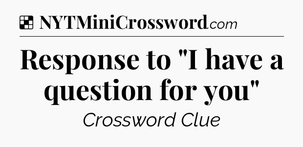 Solution: Response to 