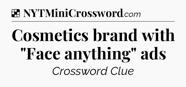 Solution: Cosmetics brand with 