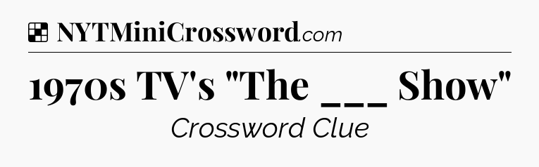 Solution: 1970s TV's 