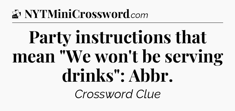 Party instructions that mean 