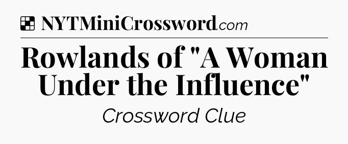 Solution: Rowlands of 