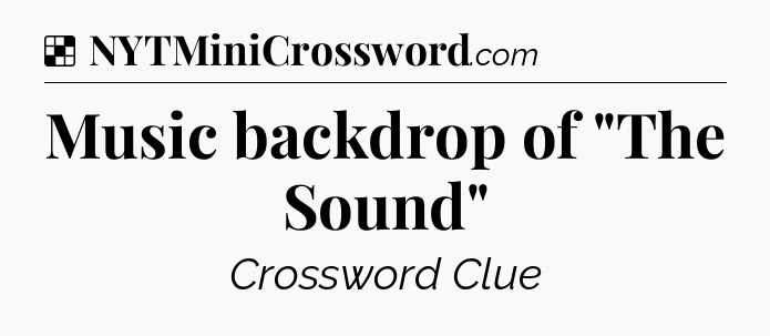 Solution: Music backdrop of 