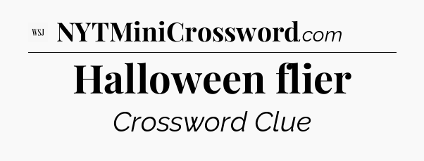 Halloween flier - WSJ Crossword