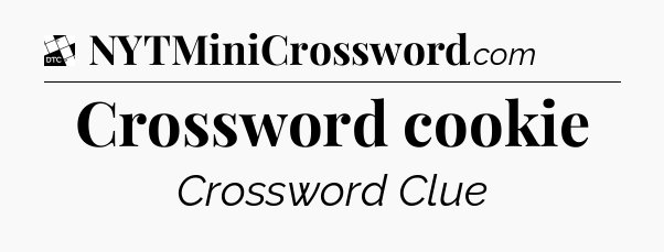 Crossword cookie - Daily Themed Classic Crossword