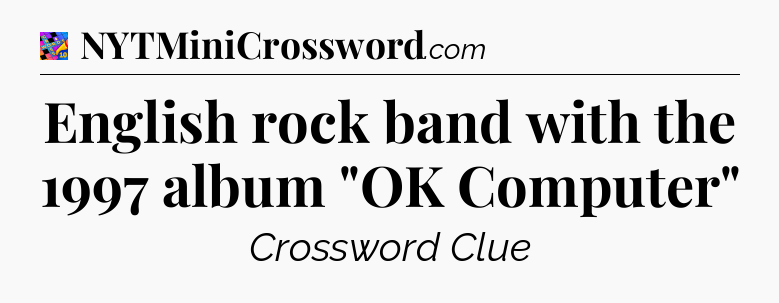 English rock band with the 1997 album 