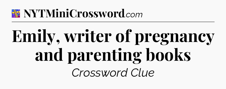 Emily, writer of pregnancy and parenting books Codycross