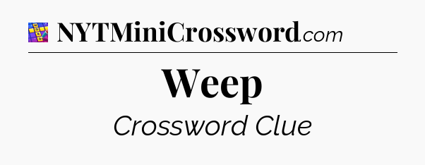 Weep Codycross
