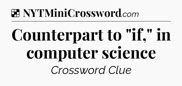 Solution: Counterpart to 