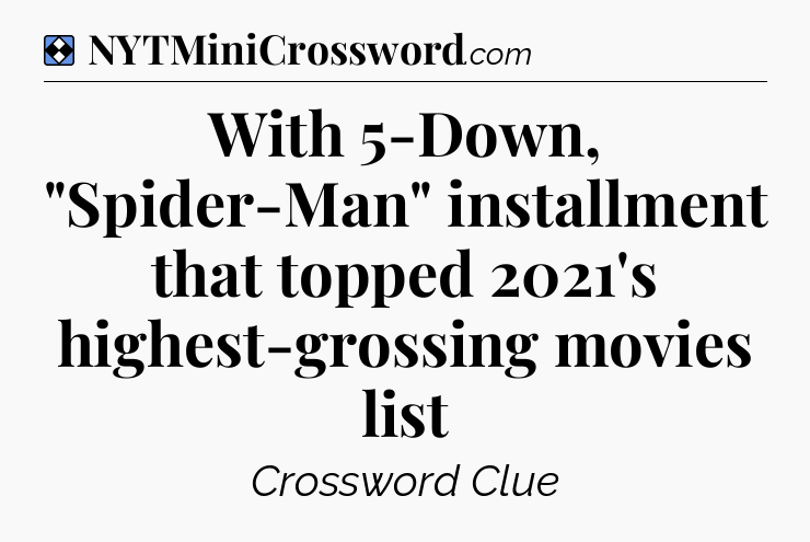 Solution: With 5-Down, 