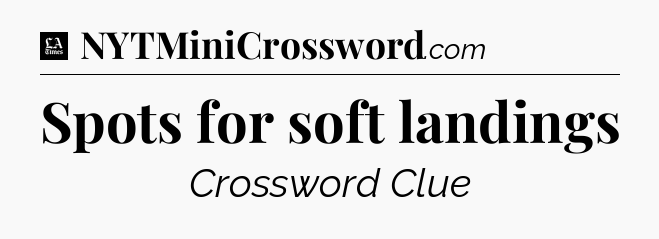 Spots for soft landings - LA Times Crossword