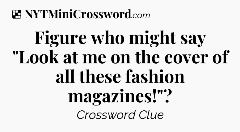 Solution: Figure who might say 