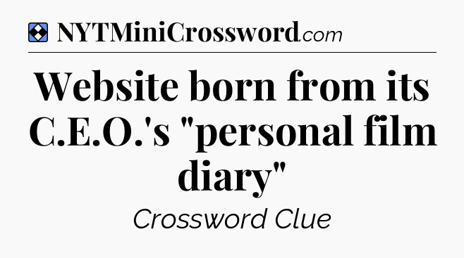 Solution: Website born from its C.E.O.'s 