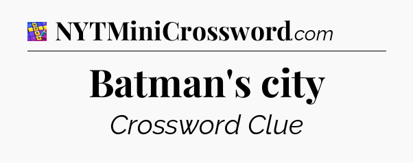 Batman's city Codycross