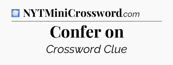 Confer on Puzzle Page Crossword Clue