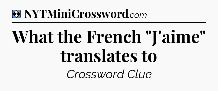 Solution: What the French 
