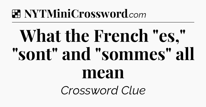 Solution: What the French 