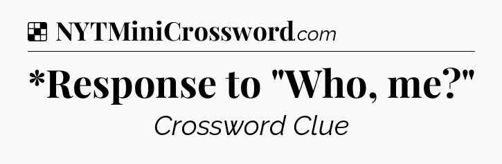 Solution: *Response to 