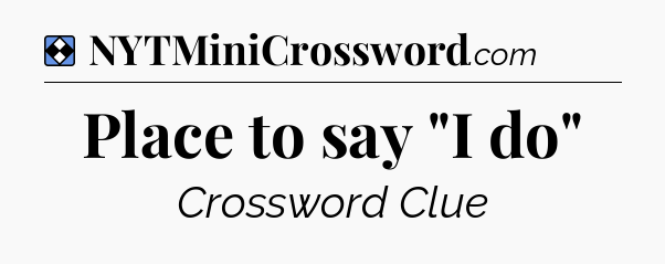 Solution: Place to say 