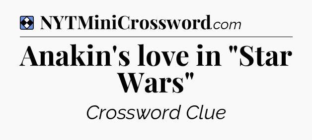 Solution: Anakin's love in 