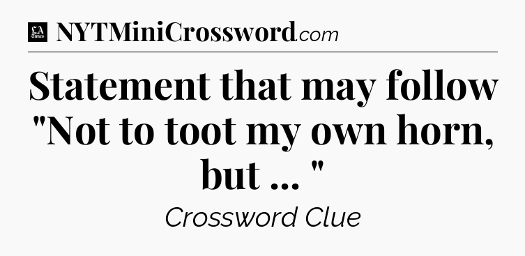 Statement that may follow 