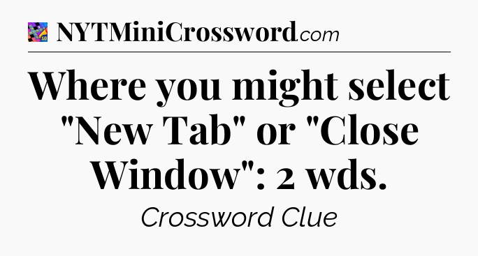 Where you might select 
