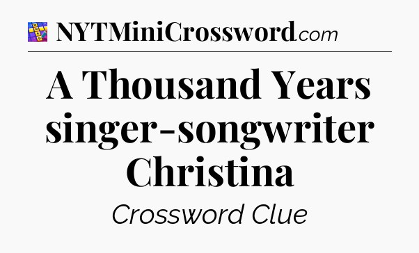 A Thousand Years singer-songwriter Christina Codycross